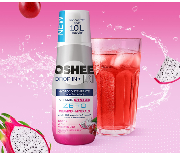 OSHEE Koncentrat napoju DROP IN winogrono-dragonfruit ZERO 500 ml - 1546751 - zdjęcie 4